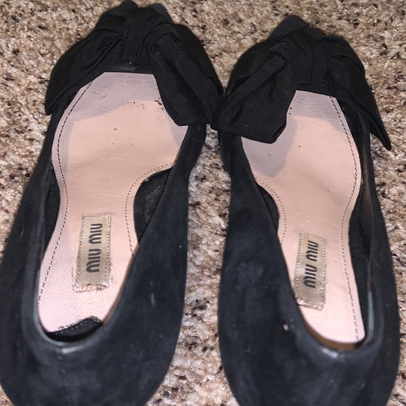 Miu miu suede heels with bow - Picture 6 of 8